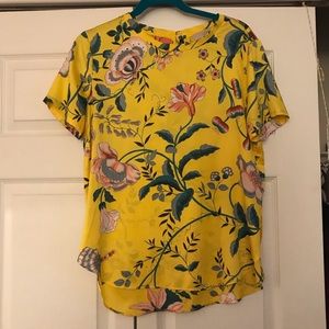 Silky floral Loft top